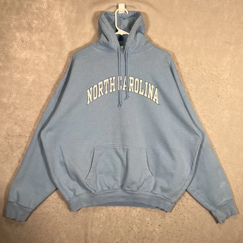 A1 Steve & Barrys North Carolina Tar Heels Hoodie Sweatshirt Adult XL Blue Mens Cover