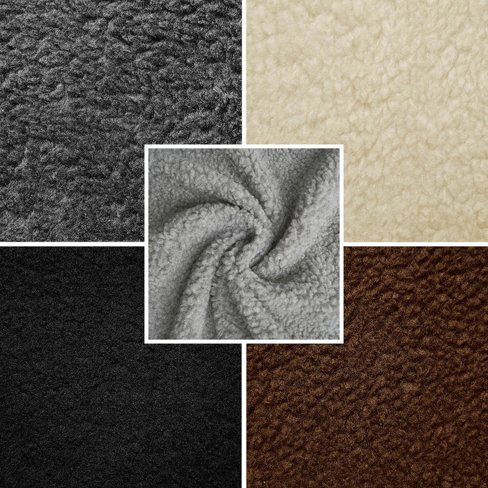 Lammfell - wärmendes Fellimitat, dichte Lammlocke - Futterstoff - per Meter - Bild 1 von 1