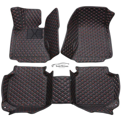 Kunstleder Auto-Fussmatten Automatten für BMW X4 G02 F26 X5 G05 F15 F85 E70 E53 — 第 1/4 张图片