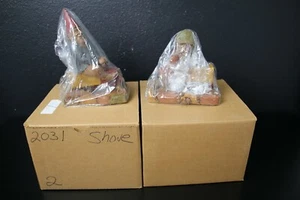 NEW "Push" "Shove" Set Pair Tom Clark Garden Gnome Resin Statue figure truck - Picture 1 of 7
