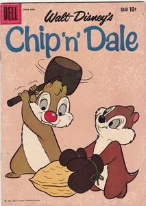 Chip 'N' Dale 22 Dell Comics Edad de Plata 10 centavos 1960 Walt Disney BUENO/EN MUY BUEN ESTADO - Imagen 1 de 2