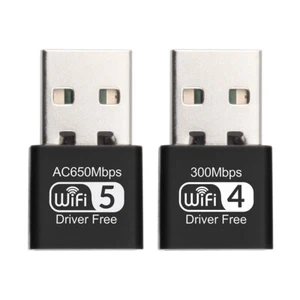 Carte réseau USB Récepteur WiFi Lecteur gratuit USB 2.0 Ethernet PC Réseau Lan D - Photo 1/13