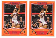 2008-09 Bowman Basketball Orange Parallel #50 Steve Nash /299