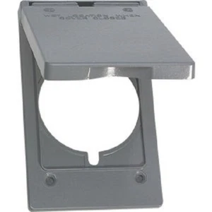12-Southwire Single Gang 30A/50A Gray Vertical Weatherproof Cover WCV12.125-UPC - Picture 1 of 1