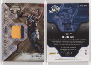 2015 Panini Totally Certified Fabric of the Game Materials Gold /10 Trey Burke