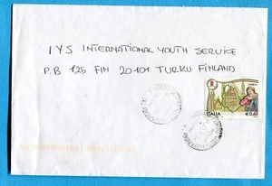 REGIONI D'ITALIA E.0,60 (Sass.2957) ISOLATO su lettera per la FINLANDIA (248703) - Imagen 1 de 1