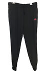 Adidas Black Jogging Bottoms, Women, Pink, Logo Size XL 16-18 , Cuffed Ankles
