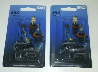 (TWO)  Fog Light Bulb-Coupe Front Eiko 896 LIGHT BULB PAIR New! - Image 1 of 2