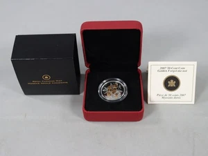 CANADA 2007 GOLDEN Forget Me Not Sterling .925 SILVER 50c CENTS GEM PROOF RCM - Picture 1 of 3