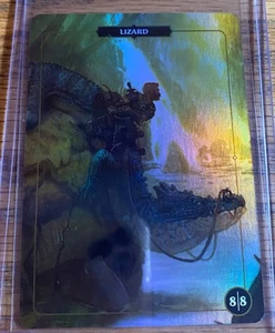Lizard 8/8 Aaron Miller Collector Tokens Foil Card Trading Card - Picture 1 of 2