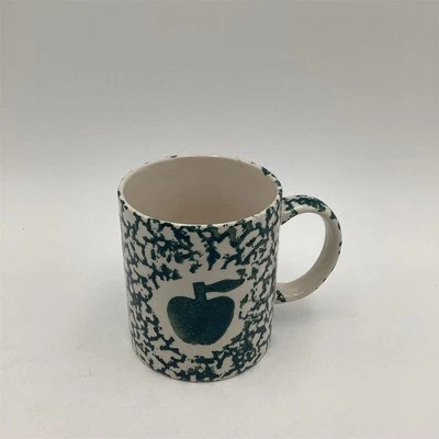 Gibson зеленый яблоко губчатая посуда кофейная кружка коттеджкор деревенский стиль - Изображение 1 из 4