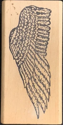 Sello Francisco Ángel Pájaro Plumas Ala Sello Goma Foto 1 de 3