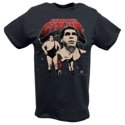 Camiseta negra Andre The Giant Collage Foto 1 de 4