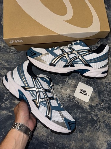 Taglia UK 10 US 11 Asics Gel 1130 Bianco Restful Teal Nuovo con scatola? Spedizione veloce ✅