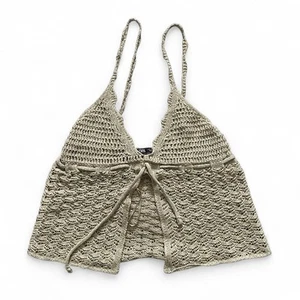 Zara Women's Beige cop top halter - Picture 1 of 4