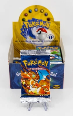 German Pokemon Base Set 1st Edition Booster Pack Charizard 20.51gm -47 "Light" - Image 1 of 4