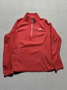 The Northface women’s pink fleece quarter zip pullover sweater size large - Picture 1 of 6
