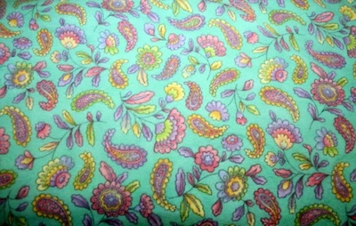 HOFFMAN CALIFORNIA FABRICS FLUTTERFLIES- FLORAL AND PAISLEY FLANNEL FROM HOFFMAN - 100% COTTON FABRIC