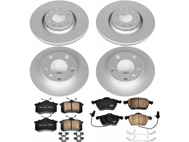 Kit de pastillas de freno y rotor delanteras y traseras para 04-05 Audi A4 Quattro 1.8L 4 MJ78C2 Foto 1 de 1