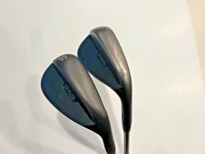 PING Golf S159 Golf Club wedge set: 50-deg. GAP + 56-deg. SAND: Black Finish. - Image 1 of 4