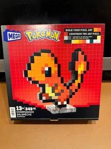 MEGA Blocks Pokemon Charmander Pixel Art (HTH76) 349 piezas SELLADO DE FÁBRICA - Imagen 1 de 3