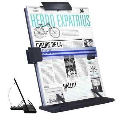 Desktop Document Holder Stand Metal Adjustable 7 Positions Office Reading - Image 1 of 4