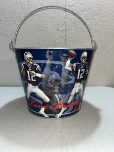 Rare Vintage 2006 Tom Brady New England Patriots Metal Beer Bucket With Handle - Bild 1 von 10