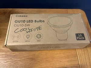 Cnkeeo GU10 Bombillas LED 5W Blanco Frío 3000K 450LM Paquete de 10 No Regulables - Imagen 1 de 3