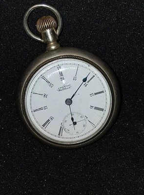 1896 WALTHAM STERLING MODEL1883 18s 7 JEWEL CANADIAN 24 HOUR DIAL. - Image 1 of 4