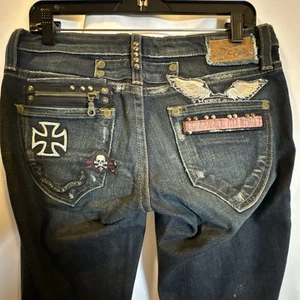 Stivaletto uomo Robin’s Jeans con borchie taglio blu taglia-29 #0671 - Foto 1 di 23