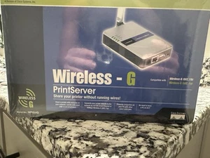 New Factory Sealed Linksys WPS54G Wireless G Print Server 54Mbps 802.11g - Afbeelding 1 van 2