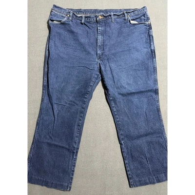 Pantalones de mezclilla Wrangler 947STR 48x32 (28) lavado oscuro pierna recta pantalones vaqueros para hombre Foto 1 de 4