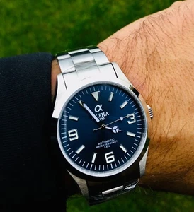 Alpha Explorer mechanical automatic men's watch sapphire crystal 39mm - Imagen 1 de 2