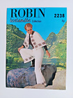 ROBIN 2238 CAPE AND TROUSERS DOUBLE DOUBLE CHUNCKY YARN KNITTING PATTERN
