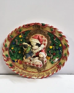 Mary's Moo Moos I Have Been Udderly Good This Year Dated 1998 Cow Plate - Picture 1 of 4