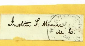 RARE! “Republican Party Founder" Justin Smith Morrill Clipped Signature - Picture 1 of 1