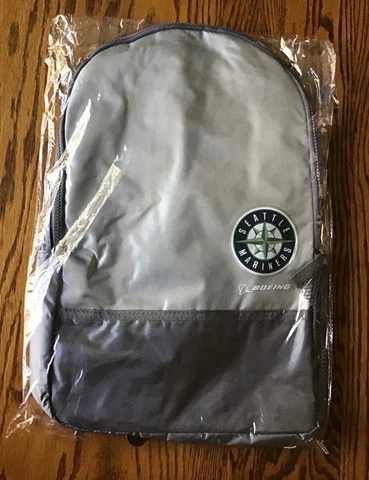 Seattle Mariners New Kids Backpack SGA Sealed Gray Sponsored by Boeing Cover
