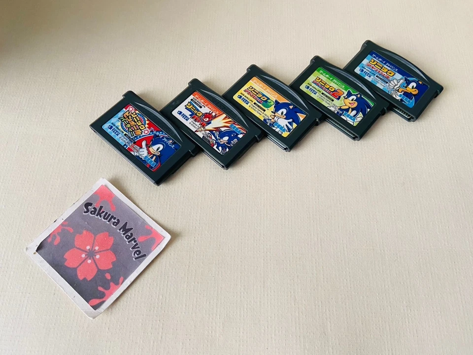 Nintendo Gameboy Advance Sonic Advance 1 2 3 Battle Japanese Game Tested Used JP - Image 1 of 1