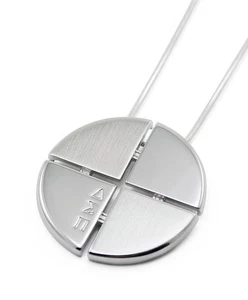 Colgante circular de plata esterlina Delta Sigma Pi, ¡NUEVO!***** - Imagen 1 de 2