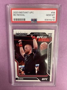 2023 Panini Instant UFC BO Nickal #56 RC Rookie 1/389 PSA 10 GEM MT (CT2)