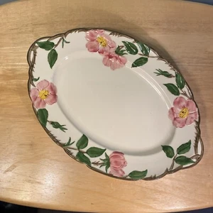 Vintage Franziskaner Wüstenrose ovale Platte 12 1/2" Made California 1953-58 - Bild 1 von 10