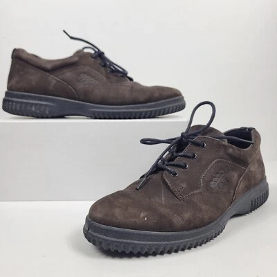 Ecco Zapatos Mujer 8 Caminar Con Cordones Oxford Tenis Cuero Marrón Suave Informal Foto 1 de 4