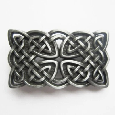 Original Celtic Cross Knot Cowboy Western Metal Belt Buckle - Image 1 of 2