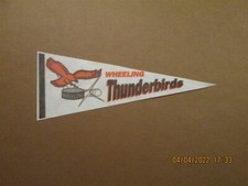 ECHL Wheeling Thunderbirds Vintage Defunct 1992-93 Team Logo Hockey Pennant