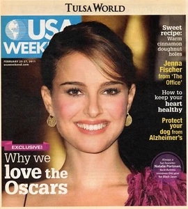 USA WEEKEND Magazine February 25-27 2011 Natalie Portman Jenna Fischer Oscars - Picture 1 of 1