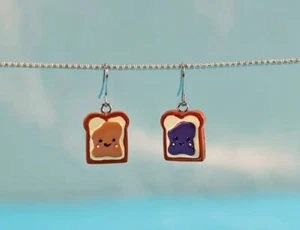 Peanut Butter And Jelly Toast Earrings - Picture 1 of 3