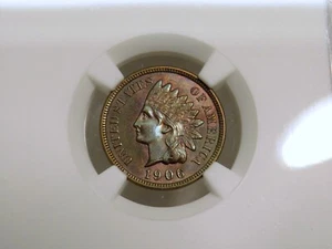 1906 Indian Head Cent NGC UNC Details Altered Color  I-479 - Picture 1 of 11