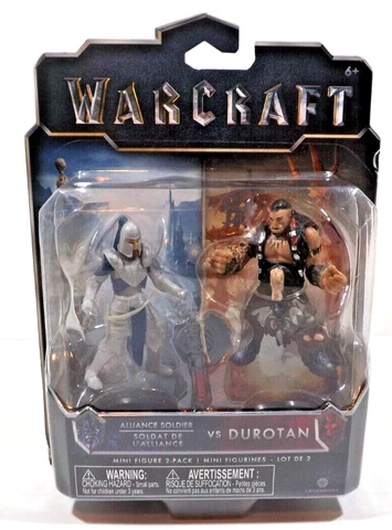 New World of Warcraft Alliance Soldier vs Durotan 2 Pak Mini Figurines  2016 Cover