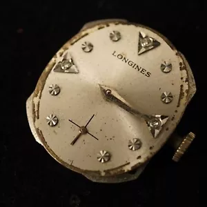 Longines Diamond Dial 17 Jewel Manual Watch Movement, Keeps Time - Free Ship US - Picture 1 of 5