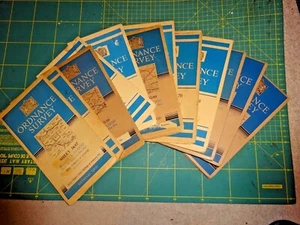 ORDNANCE SURVEY - PROVISIONAL colour maps. 1:25,000 scale. CLOTH editions. - Picture 1 of 48